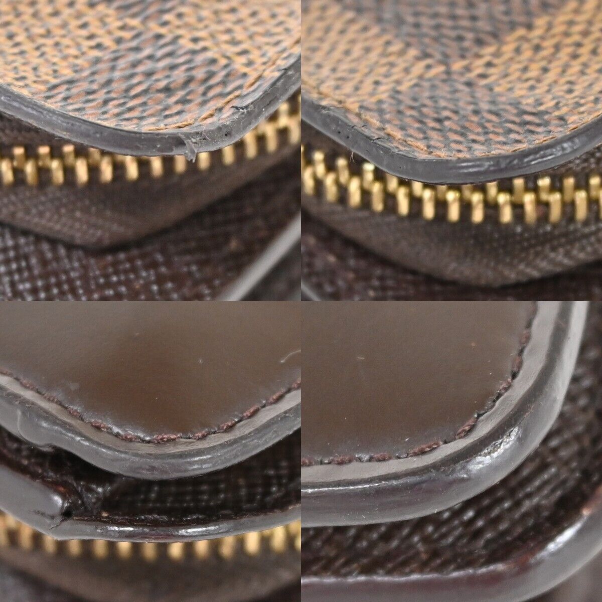 LOUIS VUITTON Compact Zip Bifold Wallet Purse Damier Leather BN N61668 63FA131