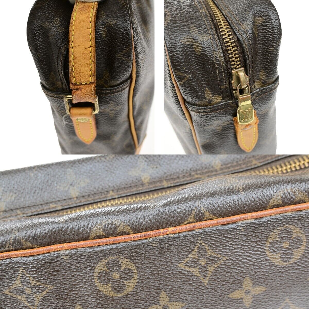 LOUIS VUITTON Trocadero 27 Shoulder Bag Monogram Leather Brown M51274 05EE009