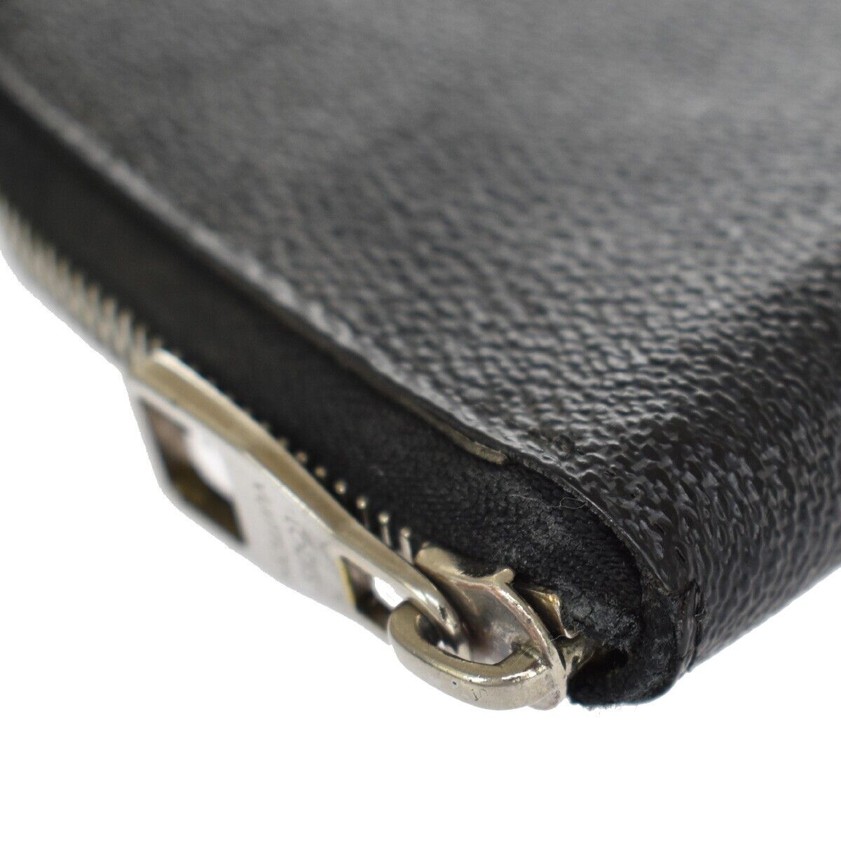 LOUIS VUITTON Zippy Wallet Vertical Damier Graphite Leather BK N63095 66SH075