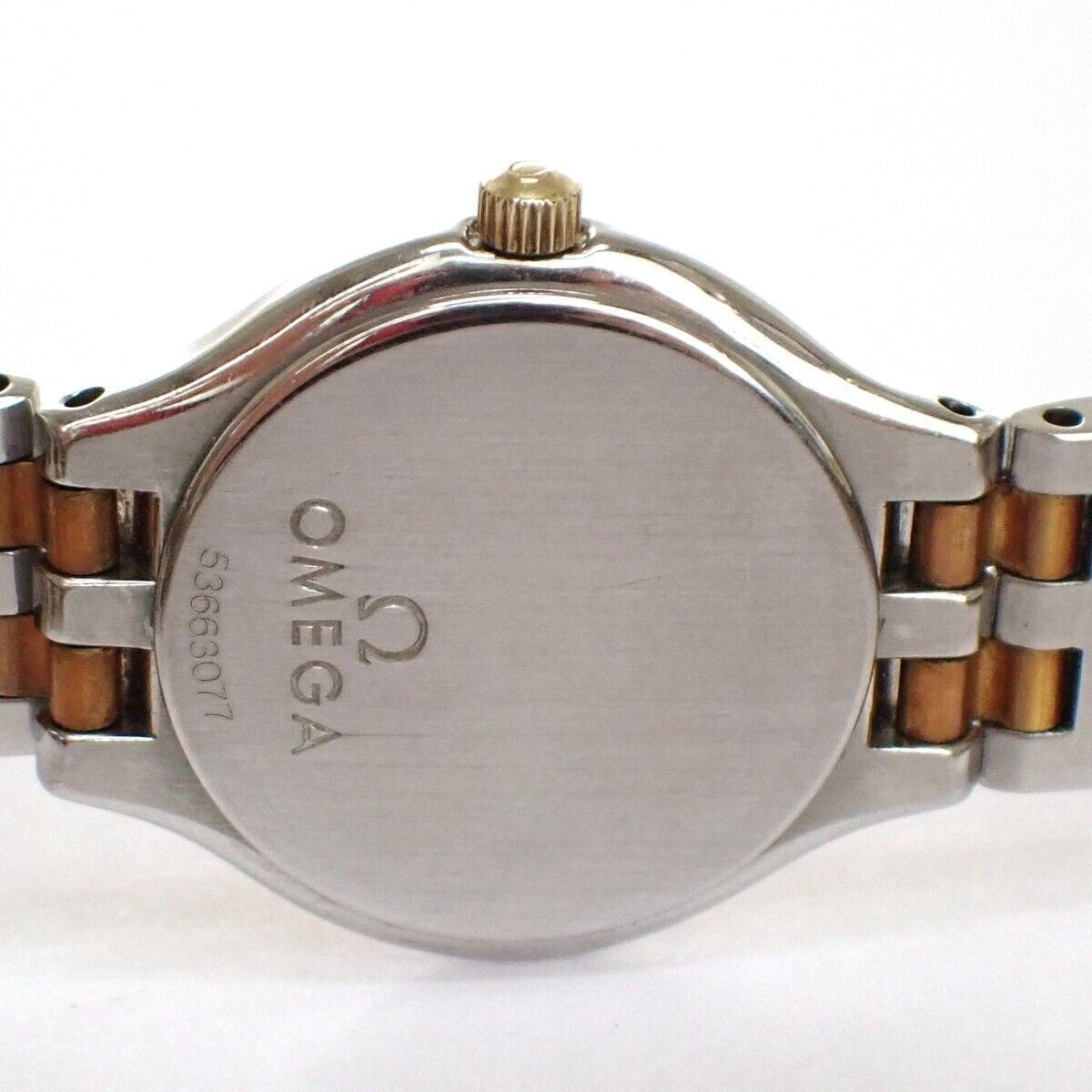OMEGA DE VILLE SYMBO﻿L Quartz Wrist Watch 23mm SS Yellow Gold 4260.13.00...