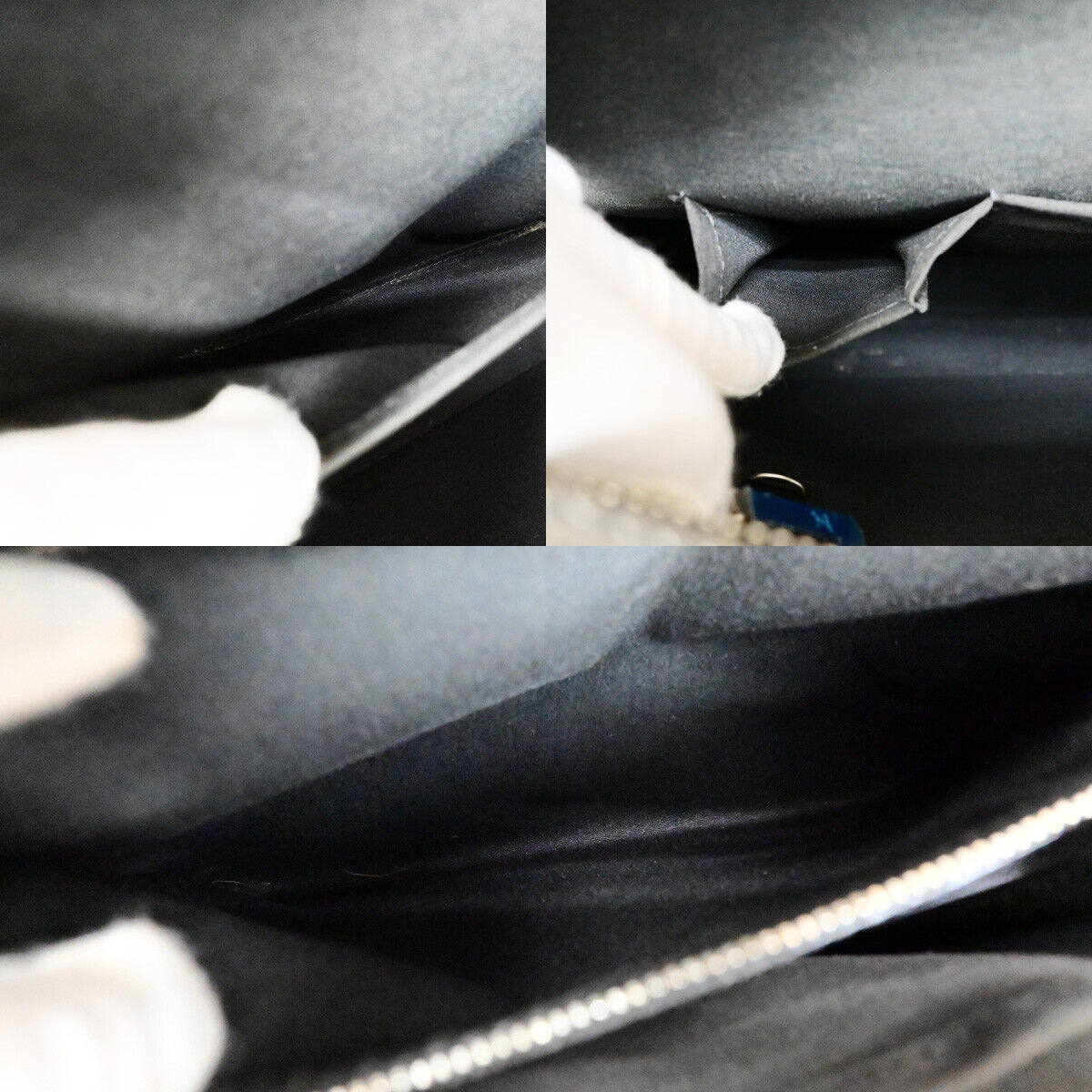 LOUIS VUITTON Malden Hand Tote Bag Monogram Mat Leather Gray M55135 61SJ468