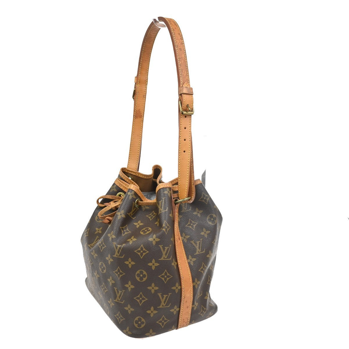 LOUIS VUITTON Petit Noe Drawstring Shoulder Bag Monogram Leather M42226 73ZA172