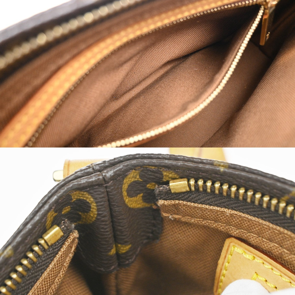 LOUIS VUITTON Logo Trotteur Shoulder Bag Monogram Leather Brown M51240 79YJ146