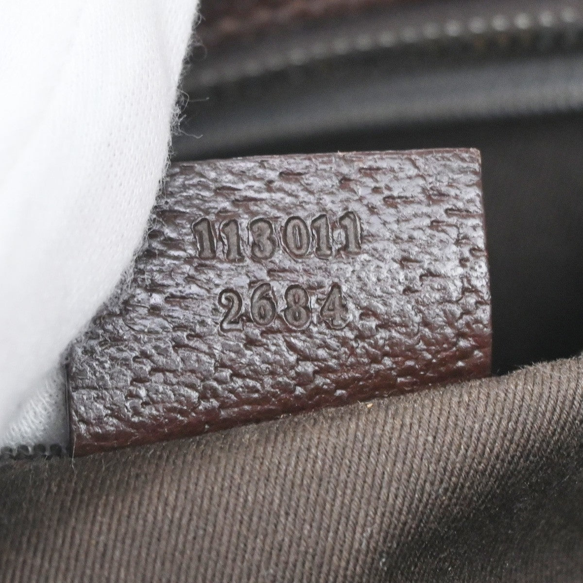 GUCCI Logo GG Pattern Shoulder Tote Bag Canavs Leather Brown SHW Italy 35YJ142