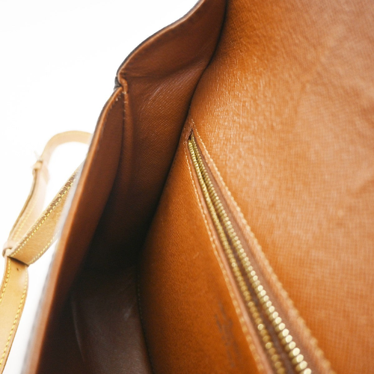 LOUIS VUITTON Saint Cloud GM Shoulder Bag Monogram Leather Brown M51242 80CA689