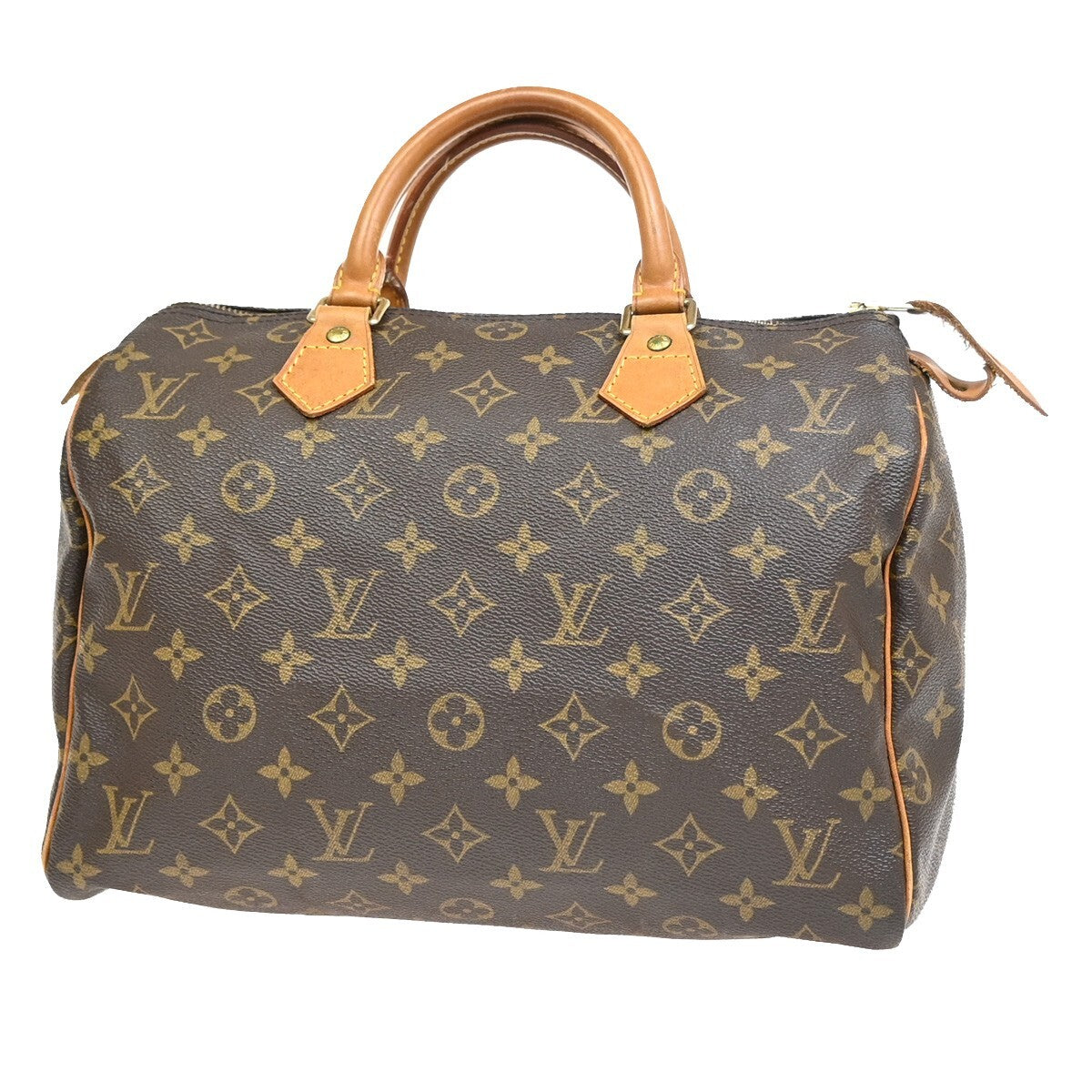 LOUIS VUITTON Speedy 30 Travel Hand Bag Monogram Leather Brown M41526 16EE663