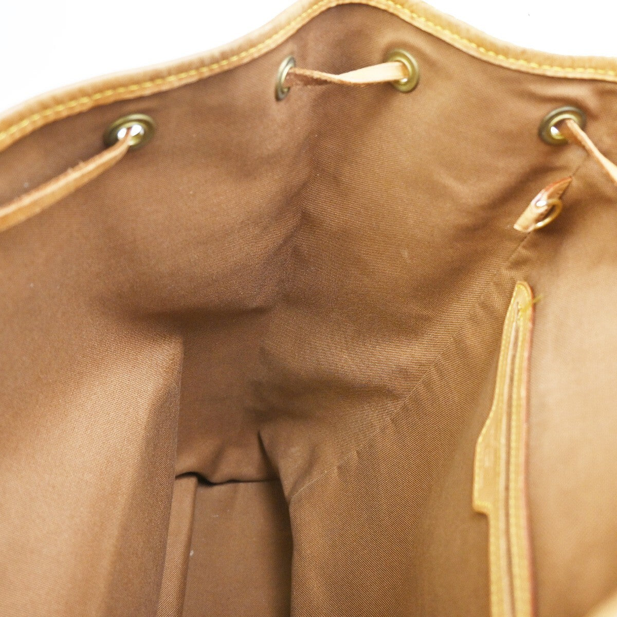 LOUIS VUITTON Montsouris GM Backpack Bag Monogram Leather Brown M51135 14EE287