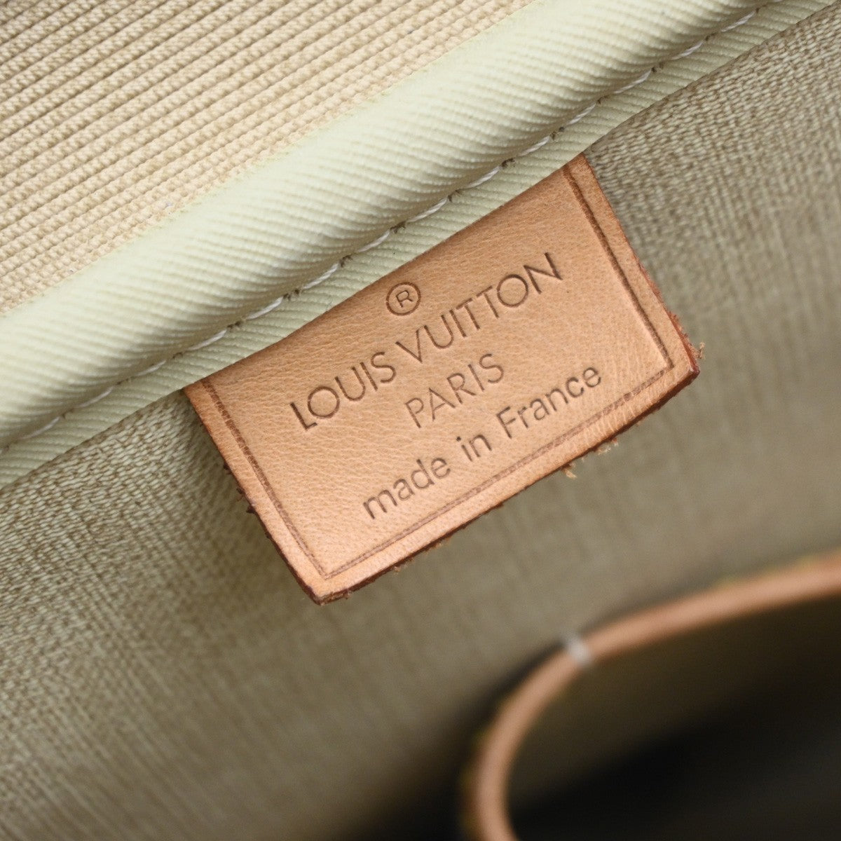 LOUIS VUITTON LV Logo Deauville Hand Bag Monogram Leather Brown M47270 74KP594