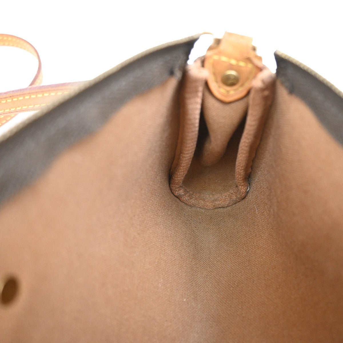 LOUIS VUITTON Eva 2Way Chain Shoulder Bag Monogram Leather Brown M95567 99EF312