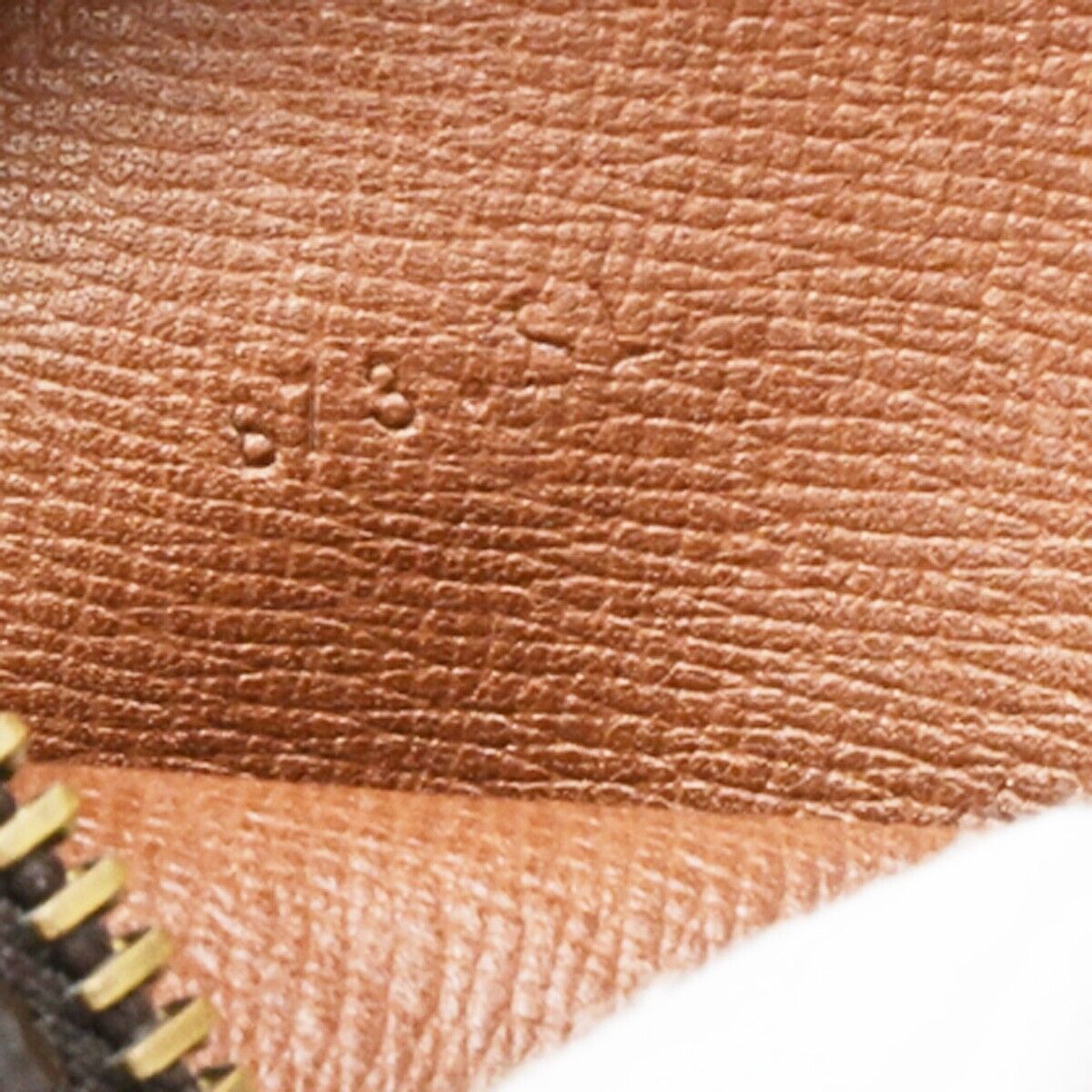 LOUIS VUITTON Danube Shoulder Bag Monogram Leather Brown France M45266 61ED986