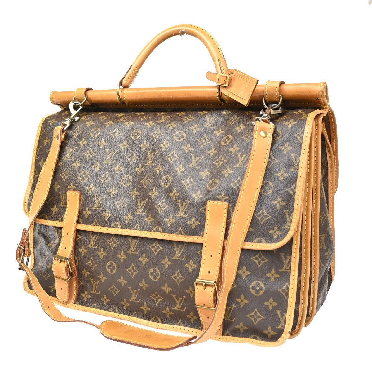 LOUIS VUITTON LV Sac Kleber Shoulder Bag Monogram Leather Brown M58122 76KC406