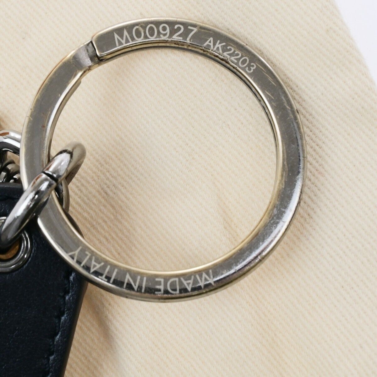 LOUIS VUITTON Porete Cles Key Chain Monogram Eclipse Black SHW M00927 67ED467