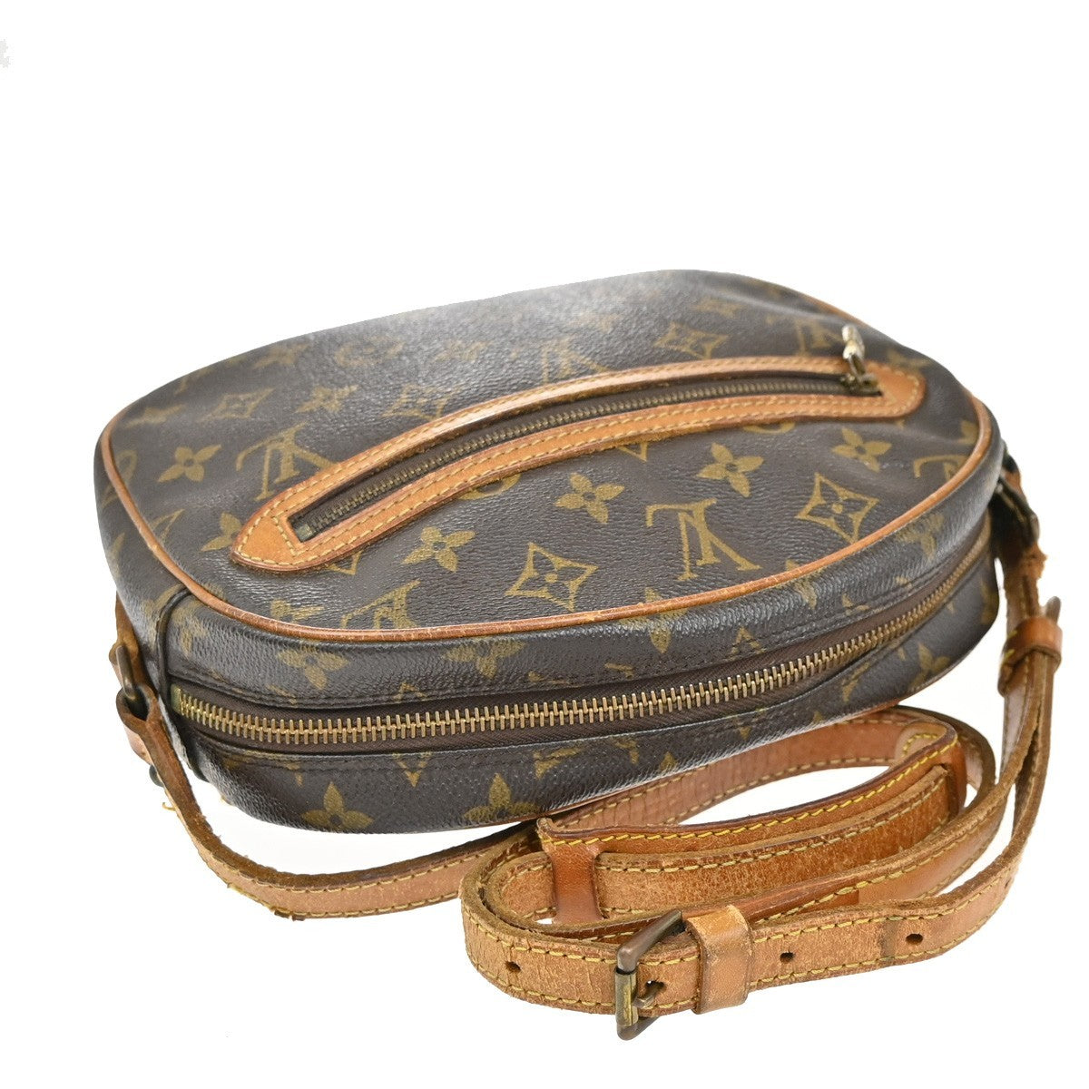 LOUIS VUITTON Senlis Shoulder Bag Monogram Leather Brown France M51222 67EF932