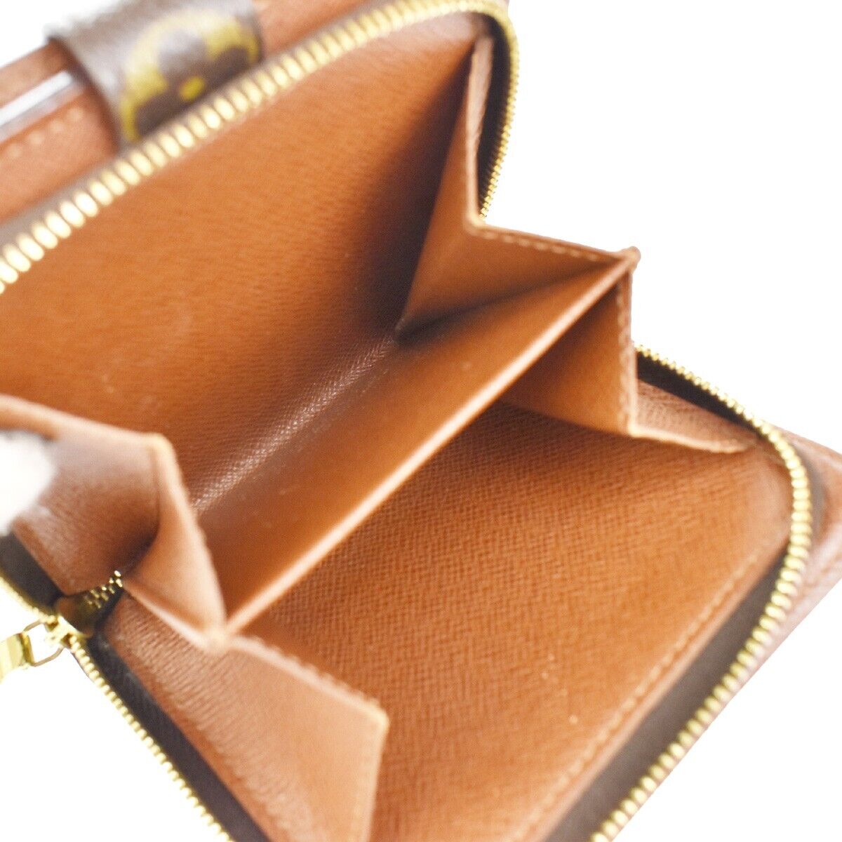 LOUIS VUITTON Compact Zip Bifold Wallet Purse Monogram Leather BN M61667 02JH200