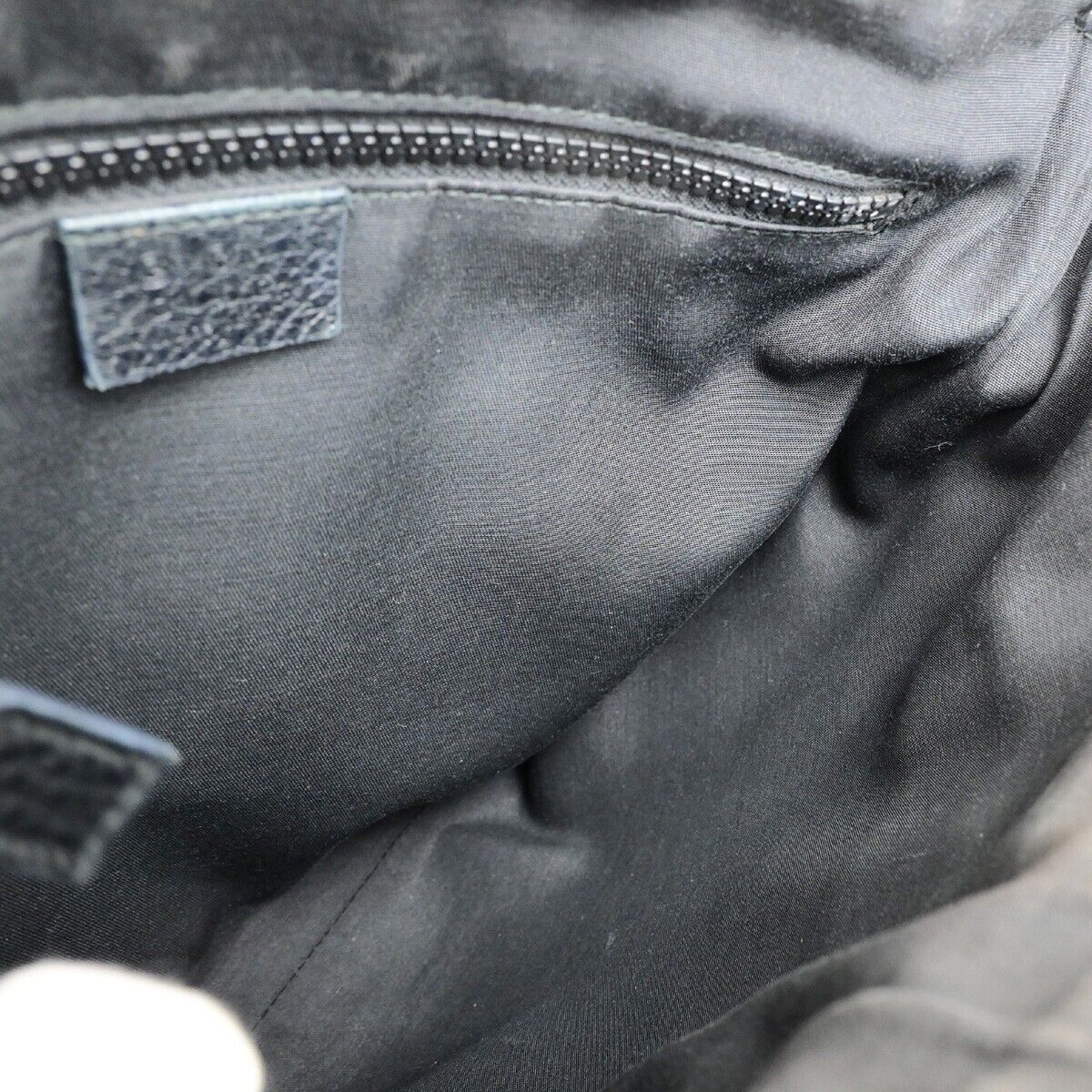 GUCCI GG Pattern Crossbody Shoulder Bag Canvas Leather Black Italy 31EC952