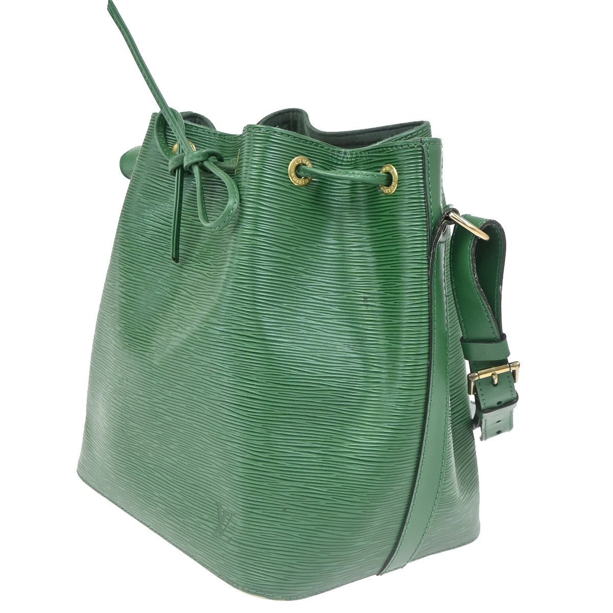 LOUIS VUITTON Petit Noe Drawstring Shoulder Bag Epi Leather Green M44104 88ZA318