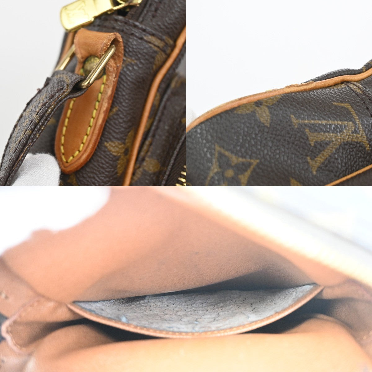LOUIS VUITTON Amazon Crossbody Shoulder Bag Monogram Leather BN M45236 80KD016