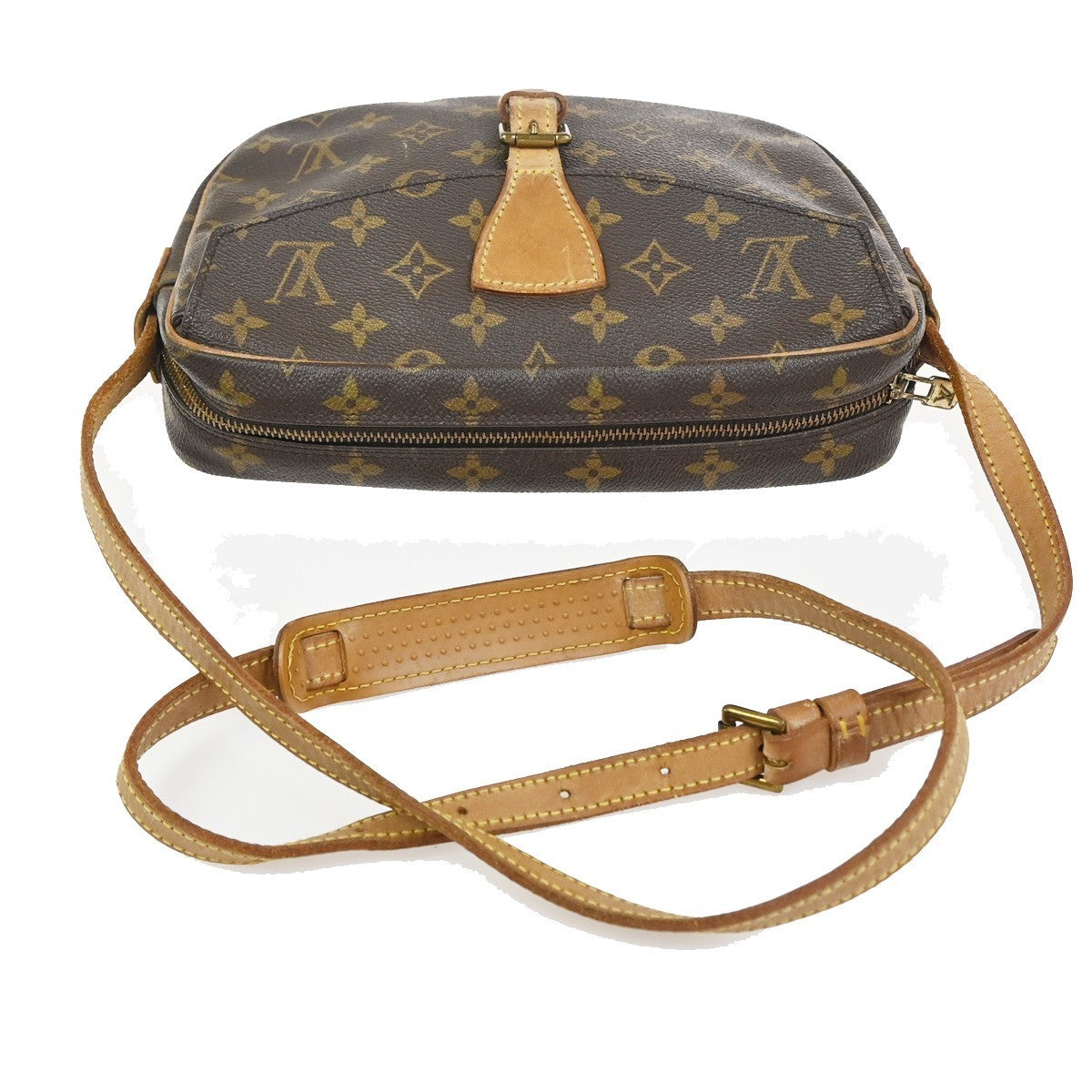 LOUIS VUITTON Jeune Fille MM Shoulder Bag Monogram Leather Brown M51226 39KC732