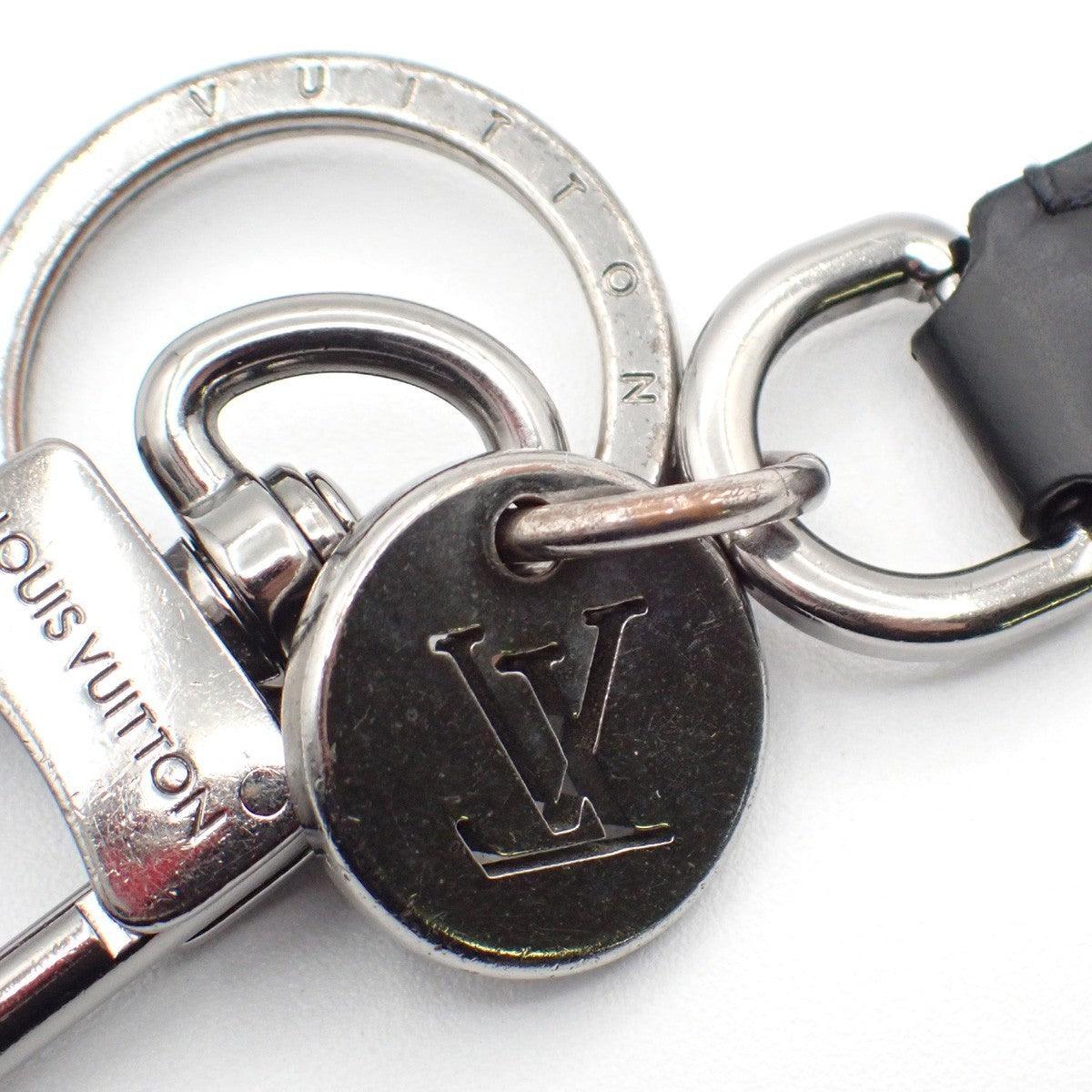 LOUIS VUITTON Porte Cles Dragonne Key Chain Monogram Eclipse M61950 32KC065