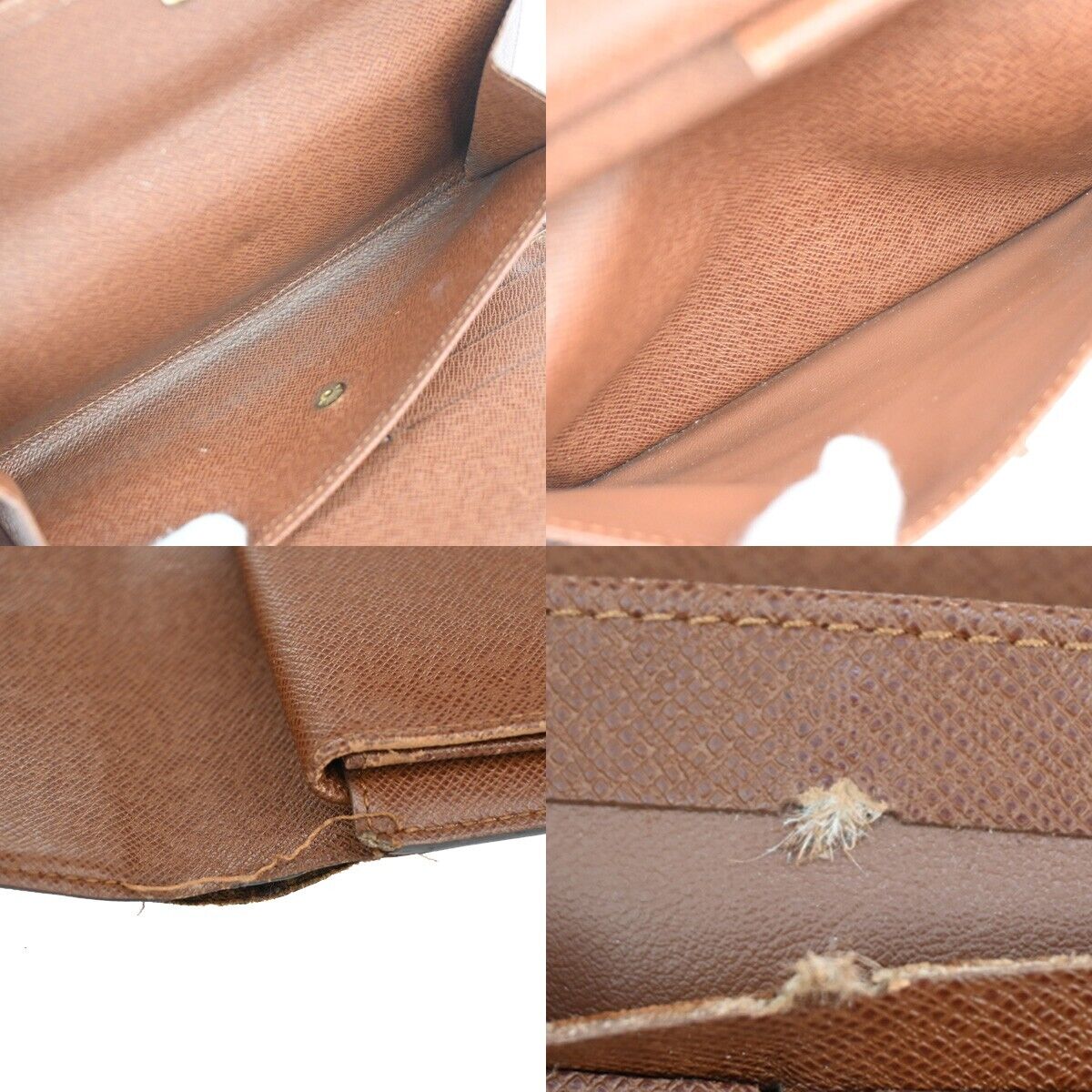 LOUIS VUITTON 4 Set Long Compact Wallet Monogram Epi Damier Leather 38GA632