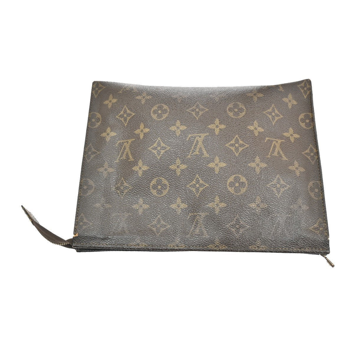 LOUIS VUITTON Poche Toilette 26 Clutch Hand Bag Monogram Leather M47542 05CA385