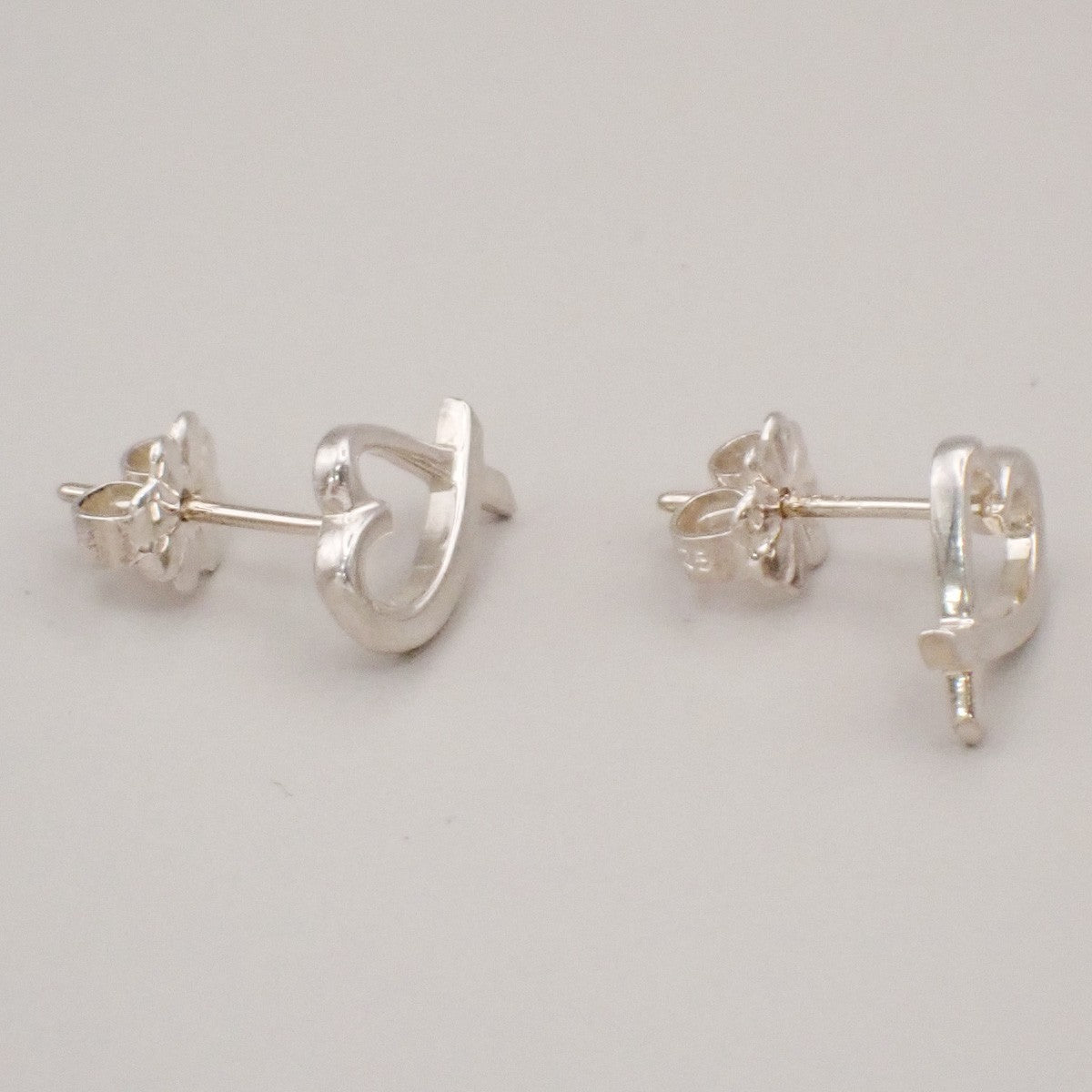Tiffany & Co. Logo Paloma Picasso Loving Heart Stud Earring Silver 925 02CA571