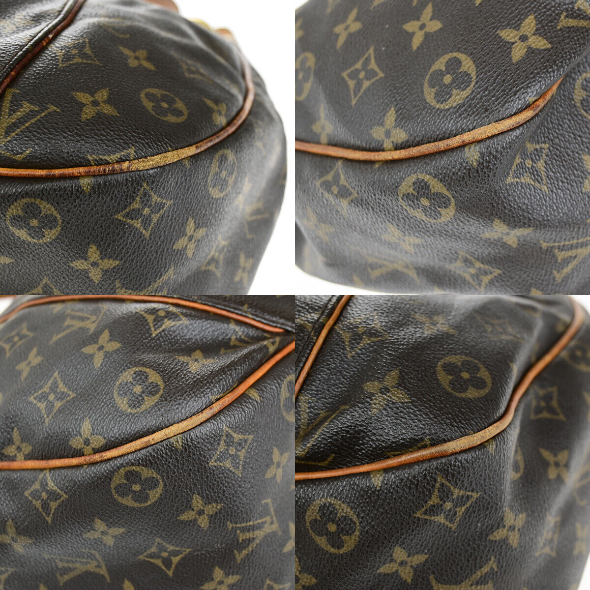 LOUIS VUITTON Galliera PM Shoulder Bag Monogram Leather Brown GD M56382 78YG580
