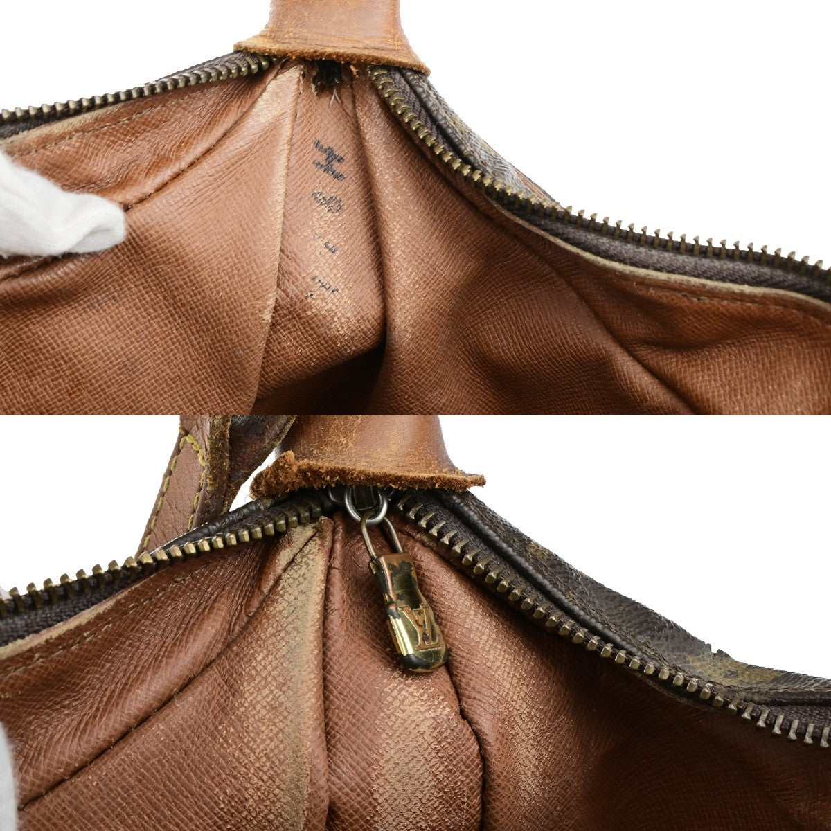 LOUIS VUITTON Boulogne 30 Shoulder Bag Monogram Leather Brown M51265 65KB669