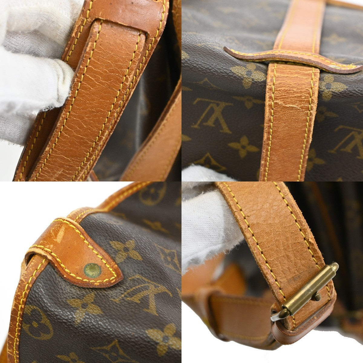 LOUIS VUITTON Saumur 35 Shoulder Bag Monogram Leather BN France M42254 83TA268