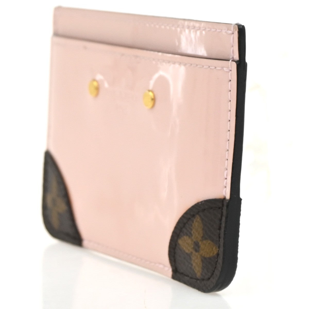 LOUIS VUITTON Porte Cartes Simple Card  Case Monogram Vernis PK M63855 36RL961