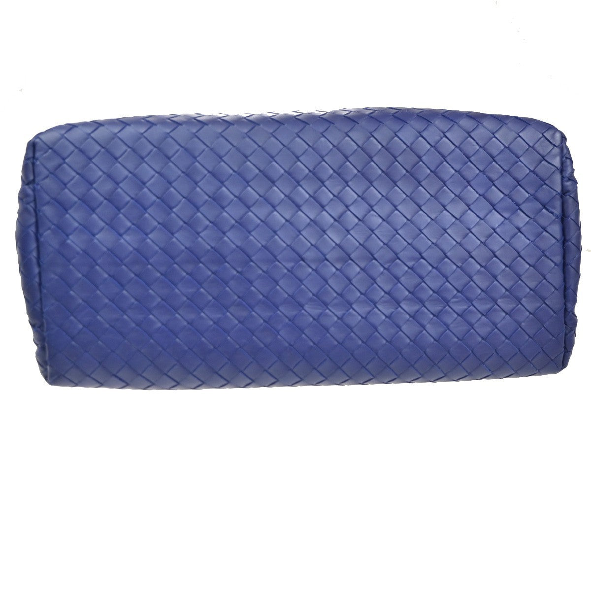 BOTTEGA VENETA Intrecciato Logo 2Way Shoulder Hand Bag Leather Blue 607RL768