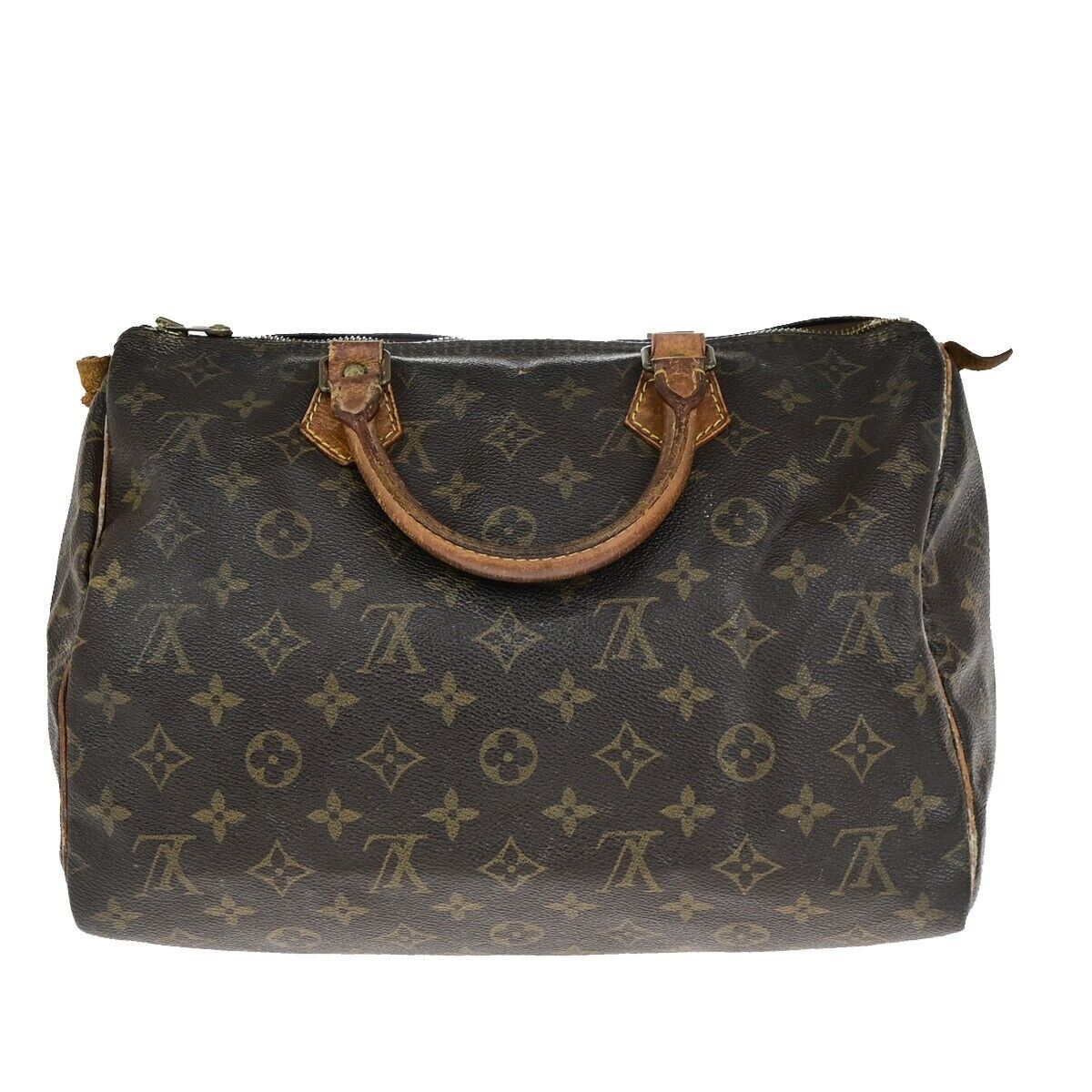 LOUIS VUITTON Speedy 30 Travel Hand Bag Monogram Leather Brown M41526 67ED027