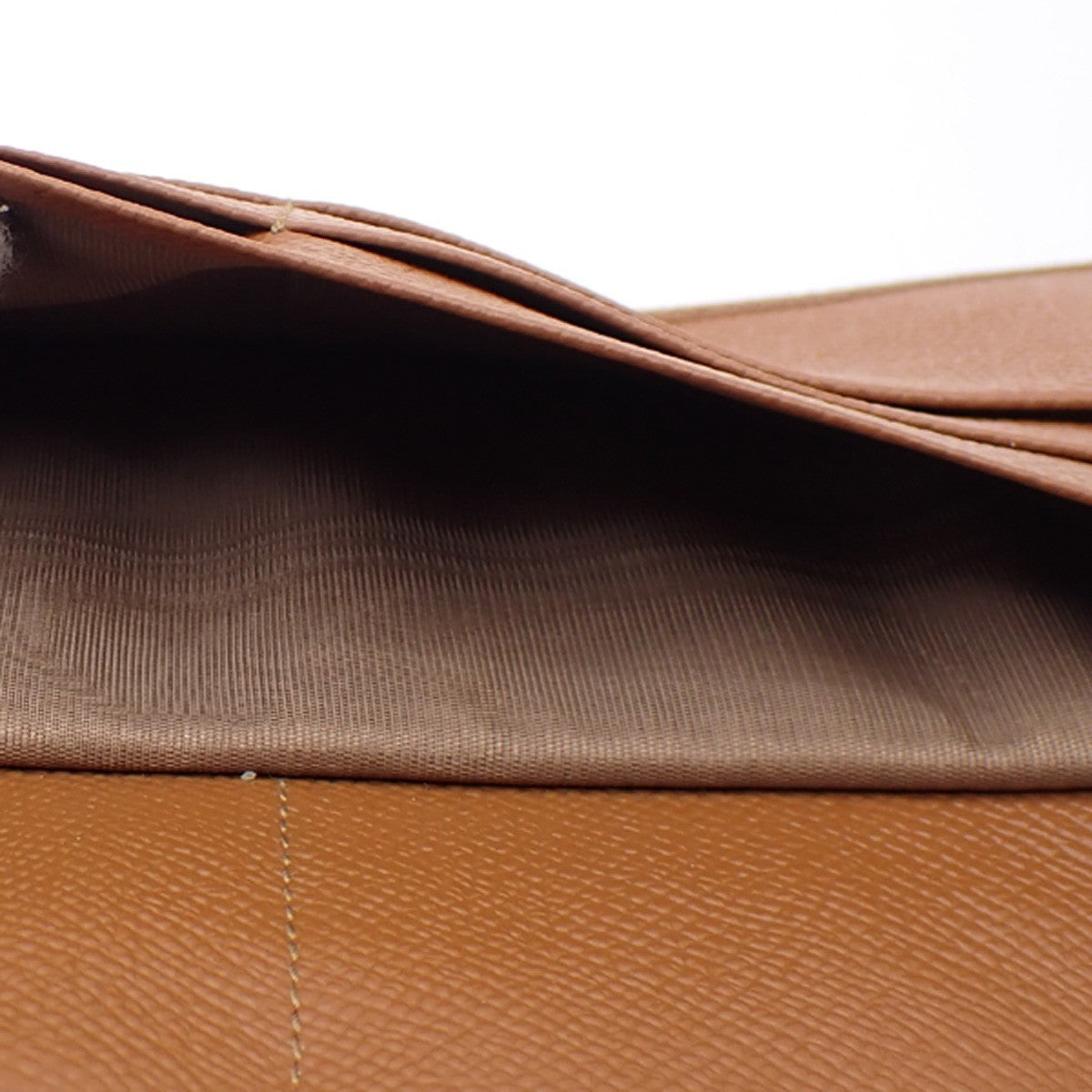 BVLGARI Logo Trifold Long Wallet Purse Leather Brown GHW Italy 04RL557