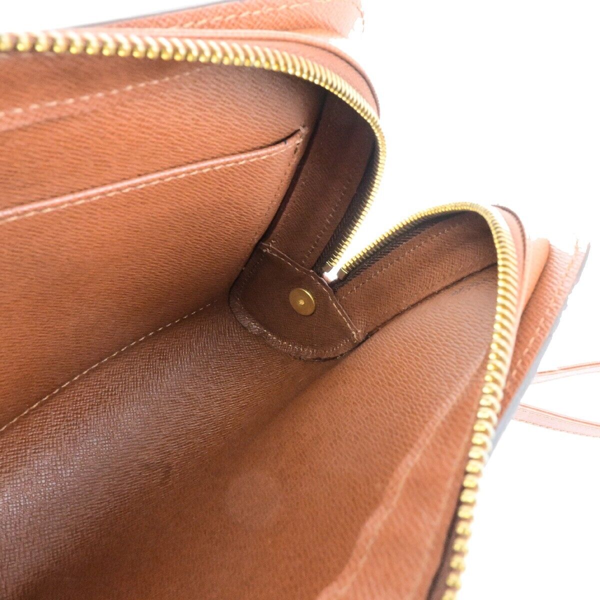 LOUIS VUITTON Orsay Clutch Hand Bag Monogram Leather Brown France M51790 30ED859