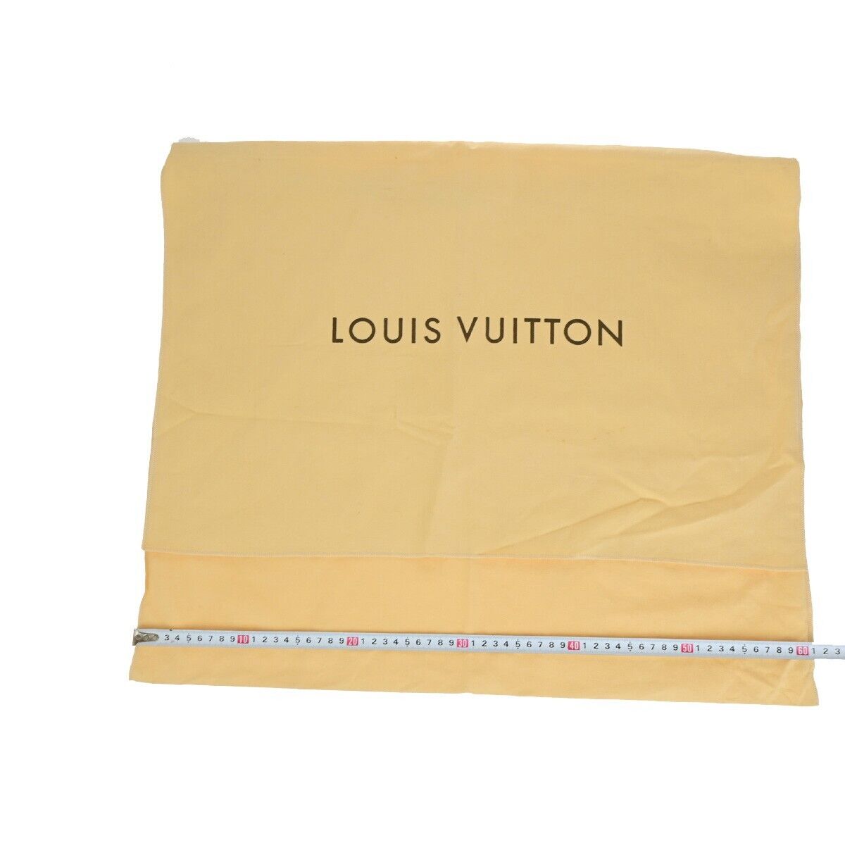 LOUIS VUITTON Logo 10 Set Dust Bag Drawstring Canvas Cotton Beige Brown 09EB819