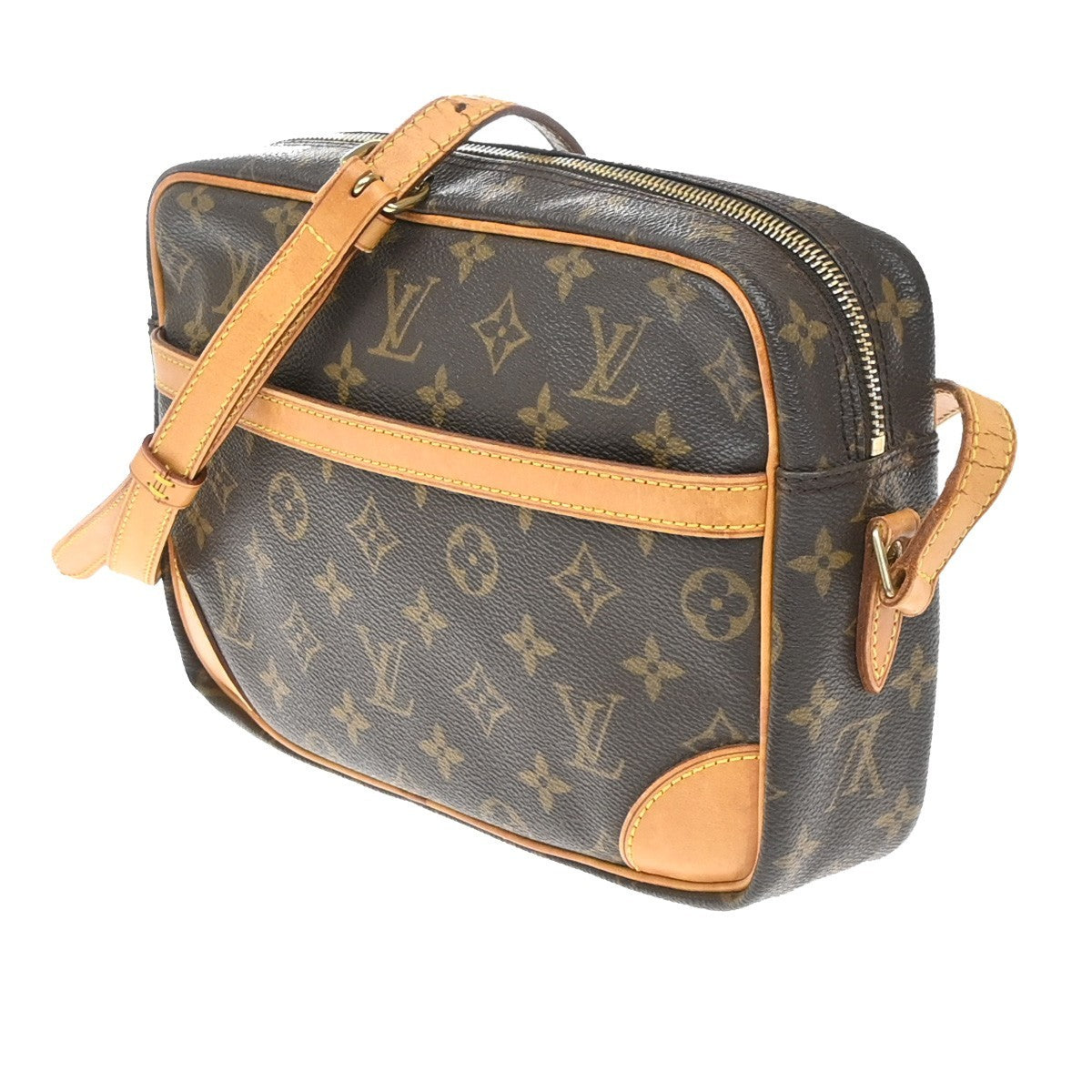 LOUIS VUITTON Trocadero 27 Shoulder Bag Monogram Leather Brown M51274 84SA139