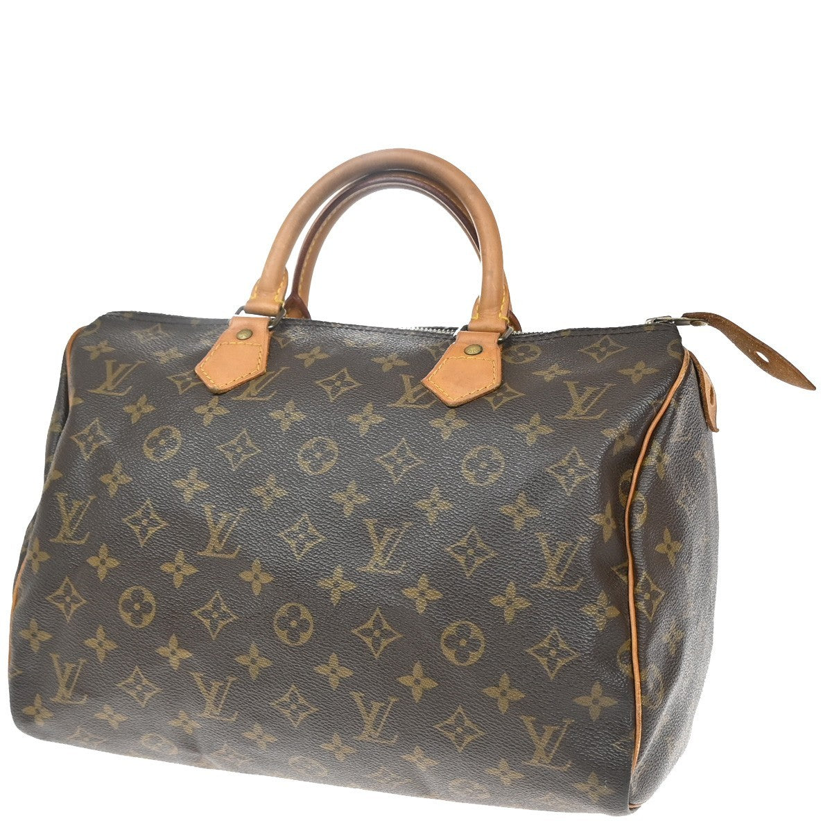 LOUIS VUITTON Speedy 30 Travel Hand Bag Monogram Leather Brown M41526 77EG047