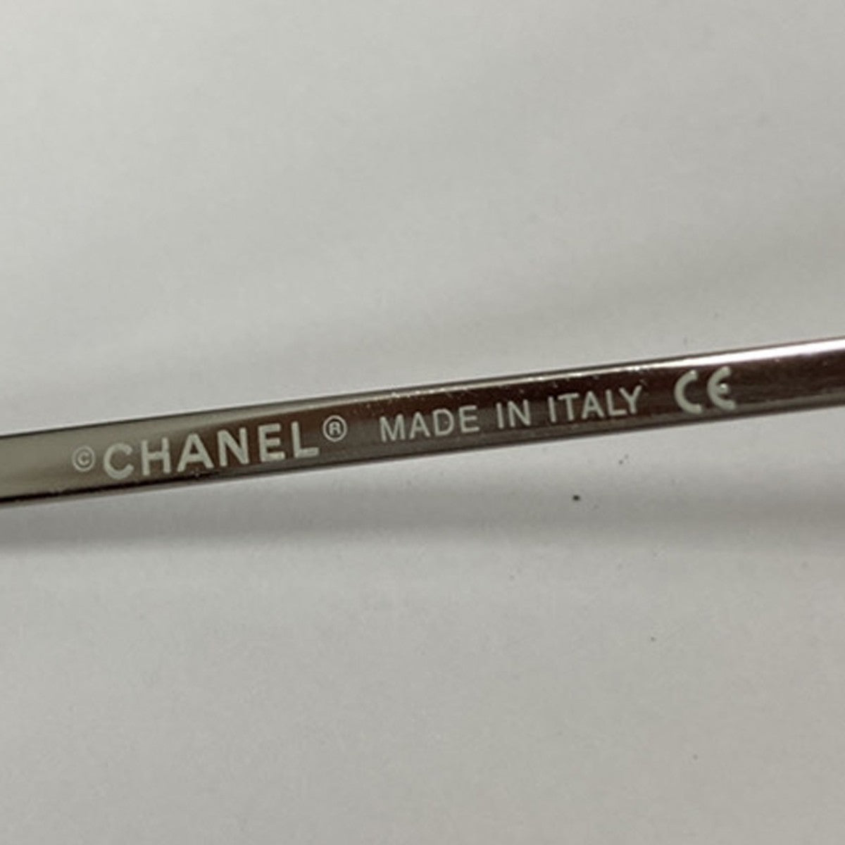 CHANEL CC Logo Sunglasses Eye Wear Plastic Metal Brown Silver 4041 33RP141