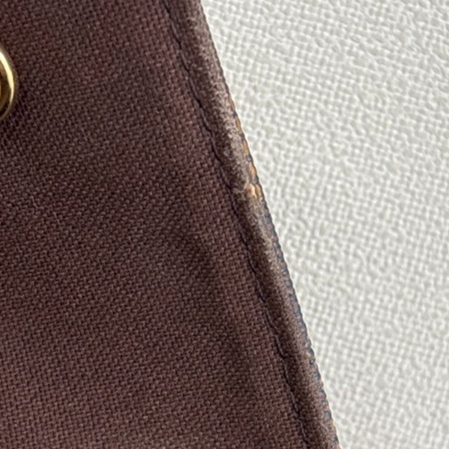 LOUIS VUITTON Naviglio Shoulder Bag Damier Ebene Leather Brown N45255 77TA691