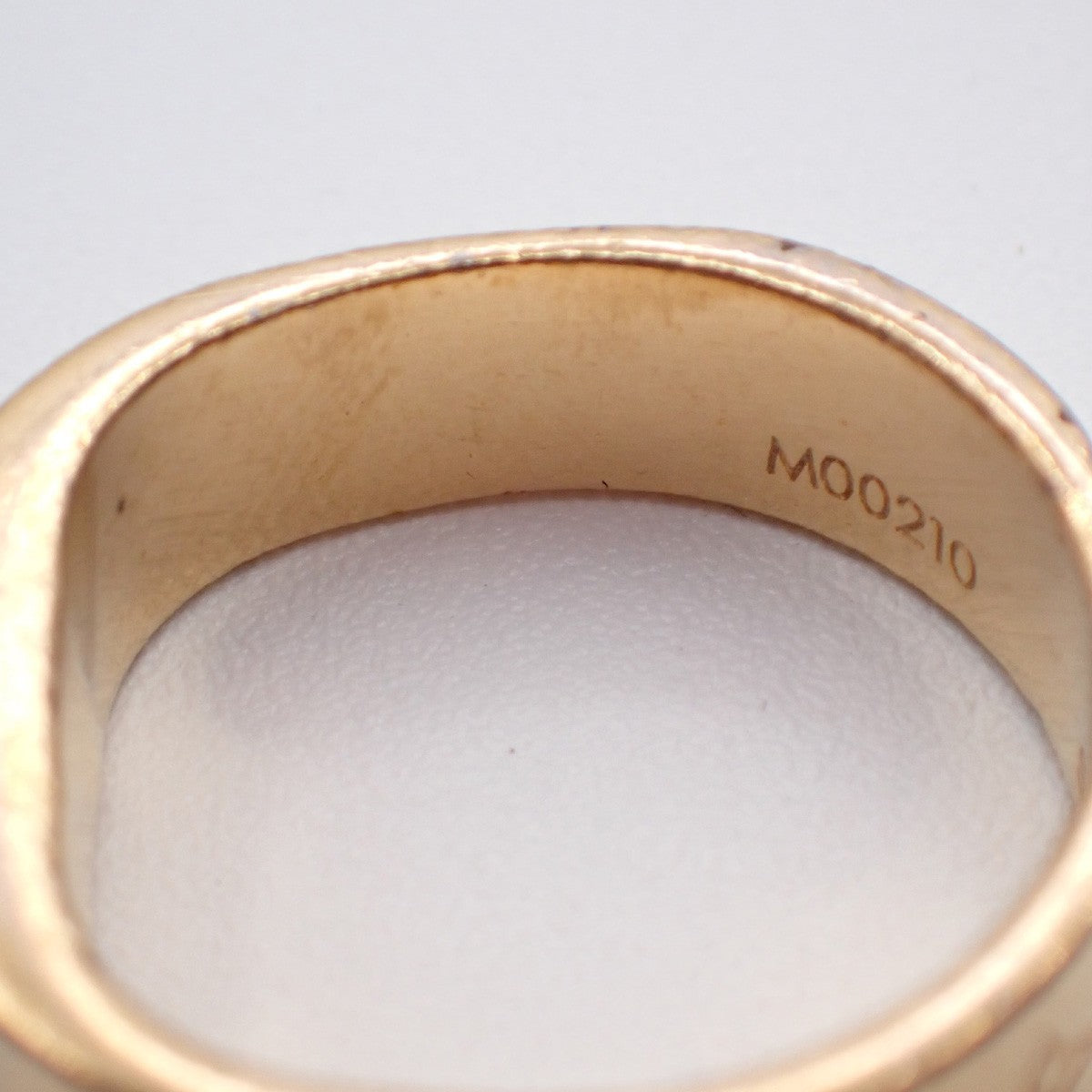 LOUIS VUITTON Nanogram Ring Size S Gold Silver M00210 Italy Accessory 04KP060