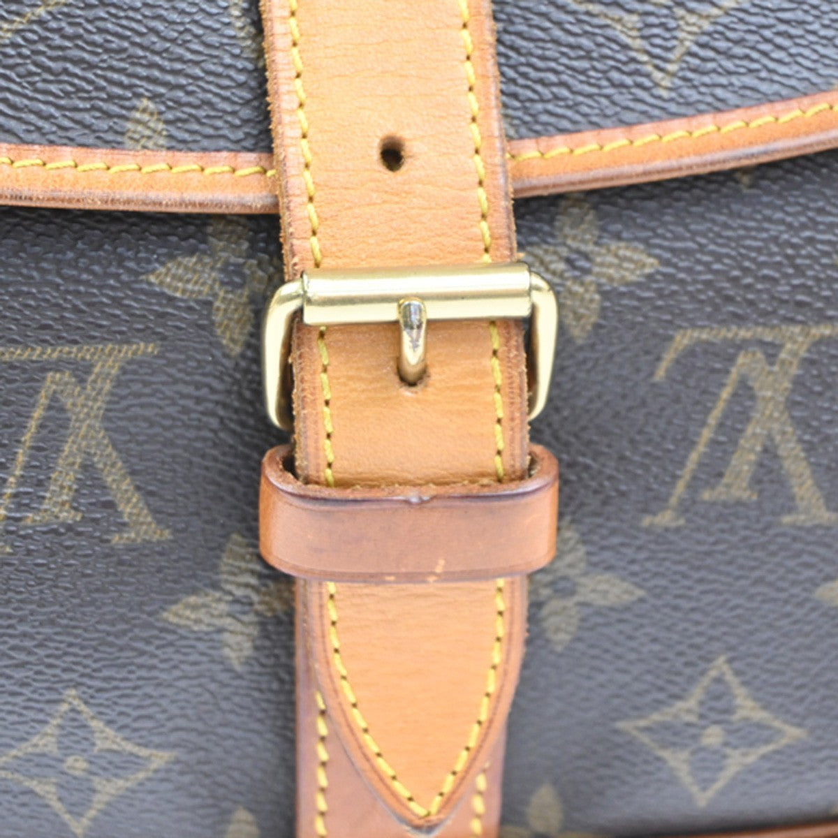 LOUIS VUITTON Saumur 35 Shoulder Bag Monogram Leather BN France M42254 74KC864