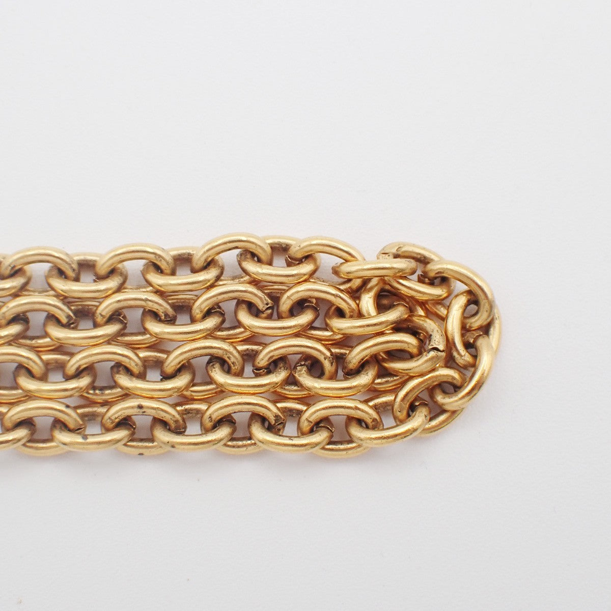 CHANEL CC Logo Chain Charm Pendant Necklace GHW Gold-Plated Vintage 20RL987