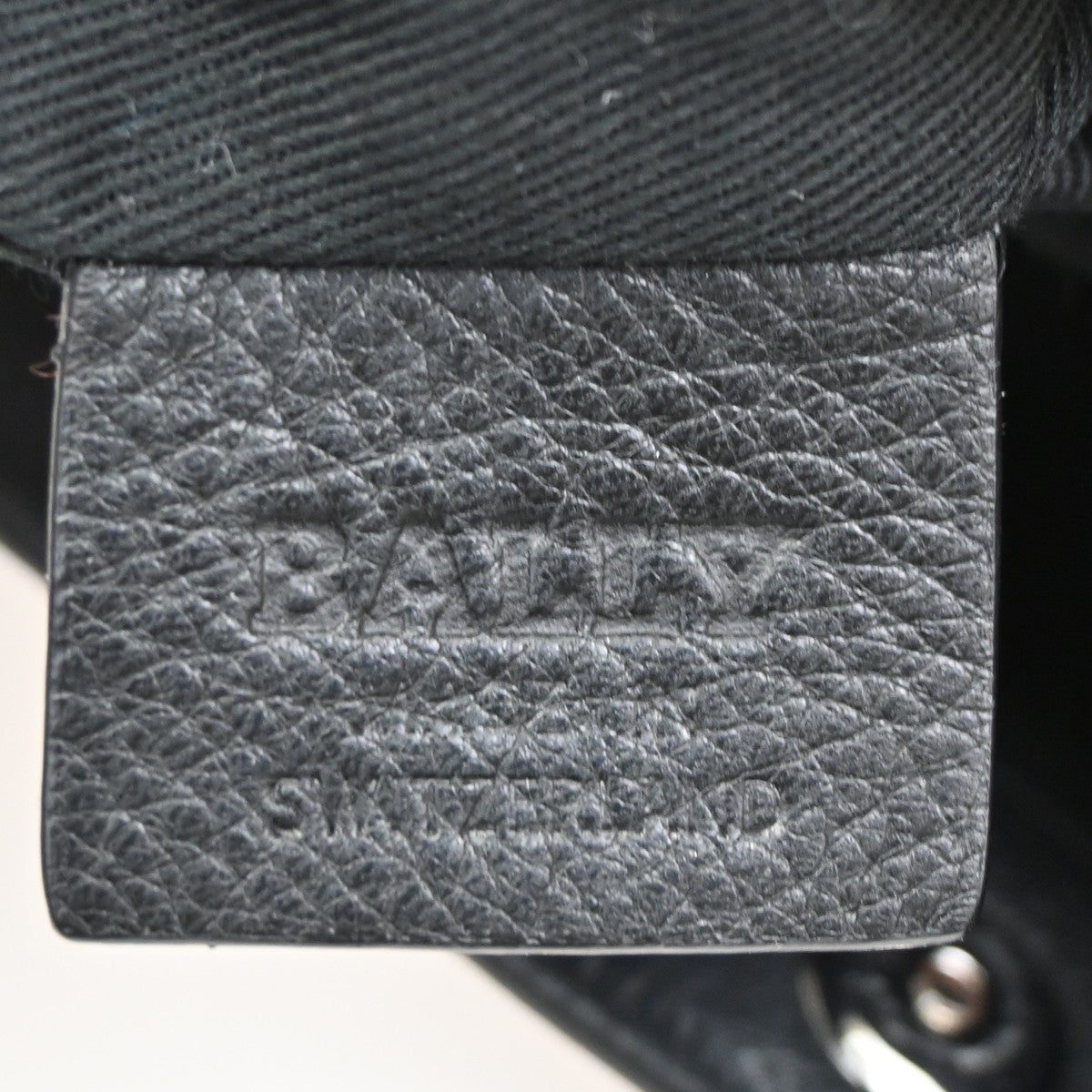 BALLY Logo Crossbody Shoulder Bag  Leather Black SHW Switzerland 02YH850