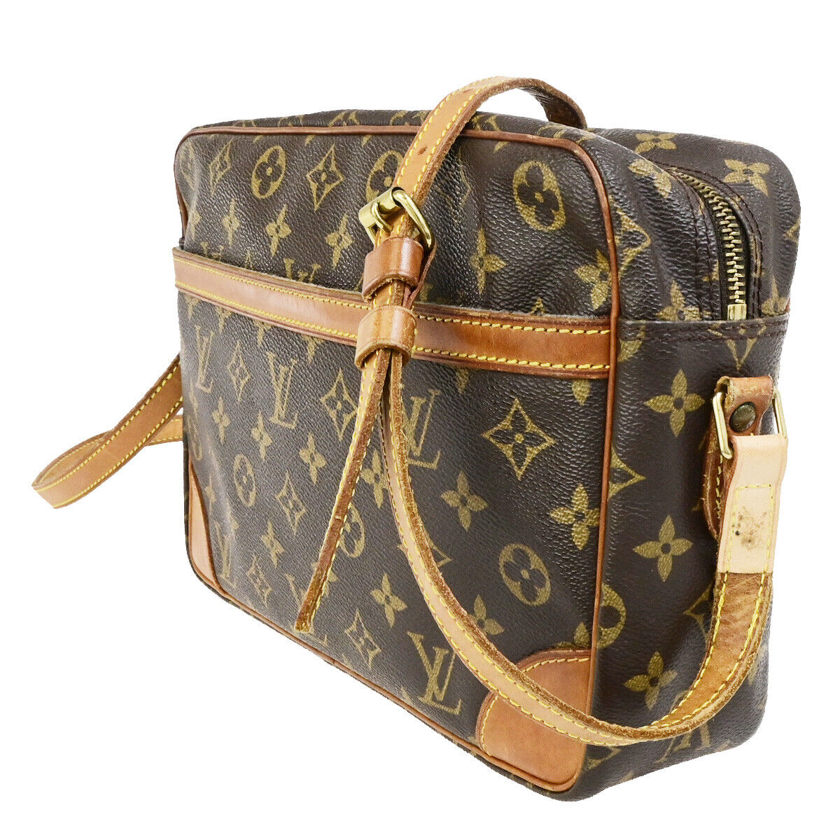 LOUIS VUITTON Trocadero 30 Shoulder Bag Monogram Leather Brown M51272 04SJ534