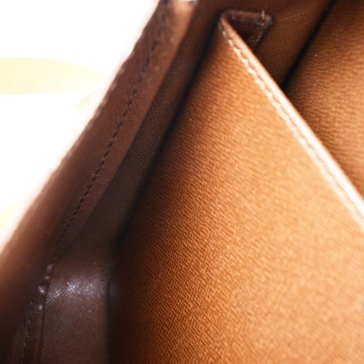 LOUIS VUITTON Cartouchiere MM Shoulder Bag Monogram Leather Brown M51253 36YG722