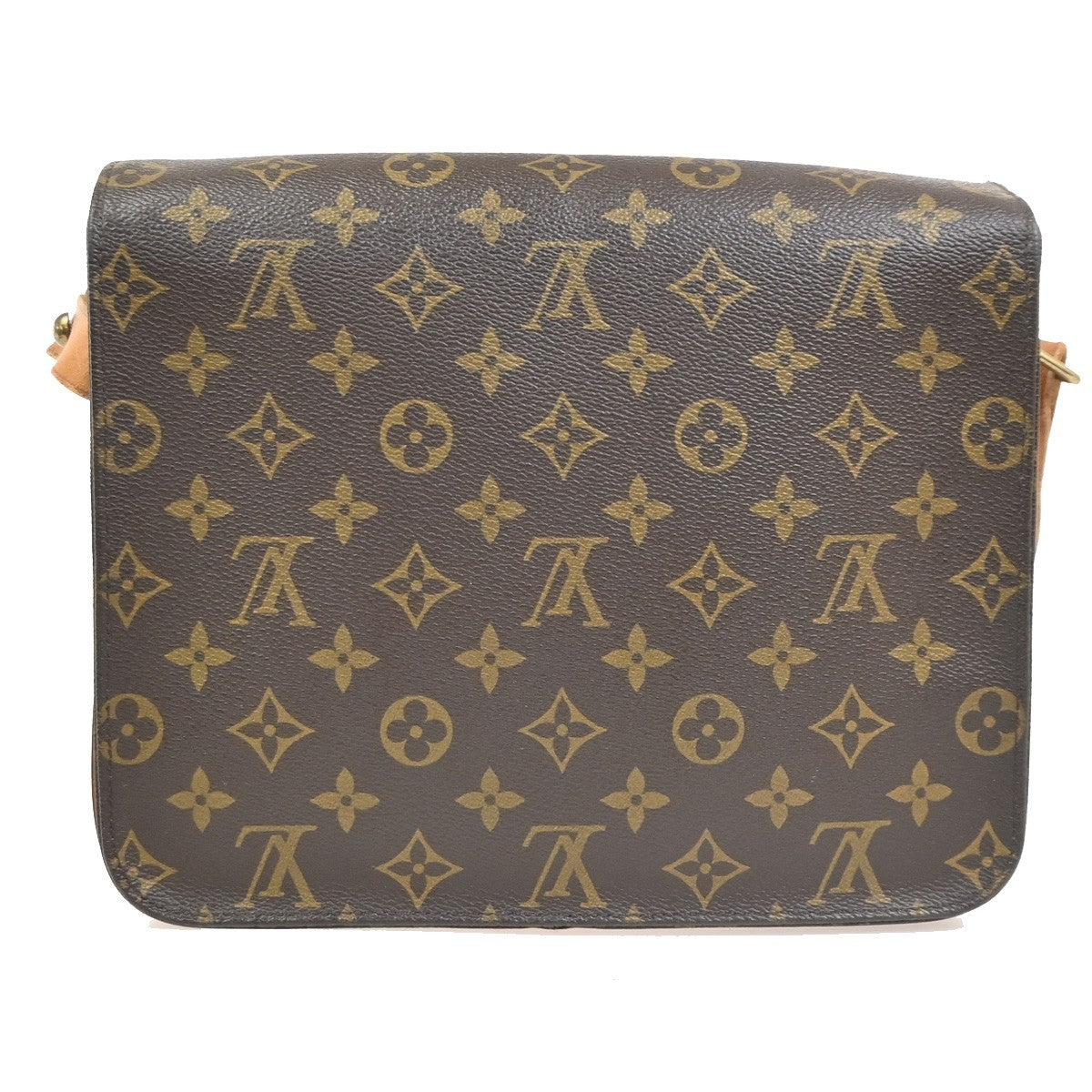LOUIS VUITTON Cartouchiere GM Shoulder Bag Monogram Leather Brown M51252 39PA059