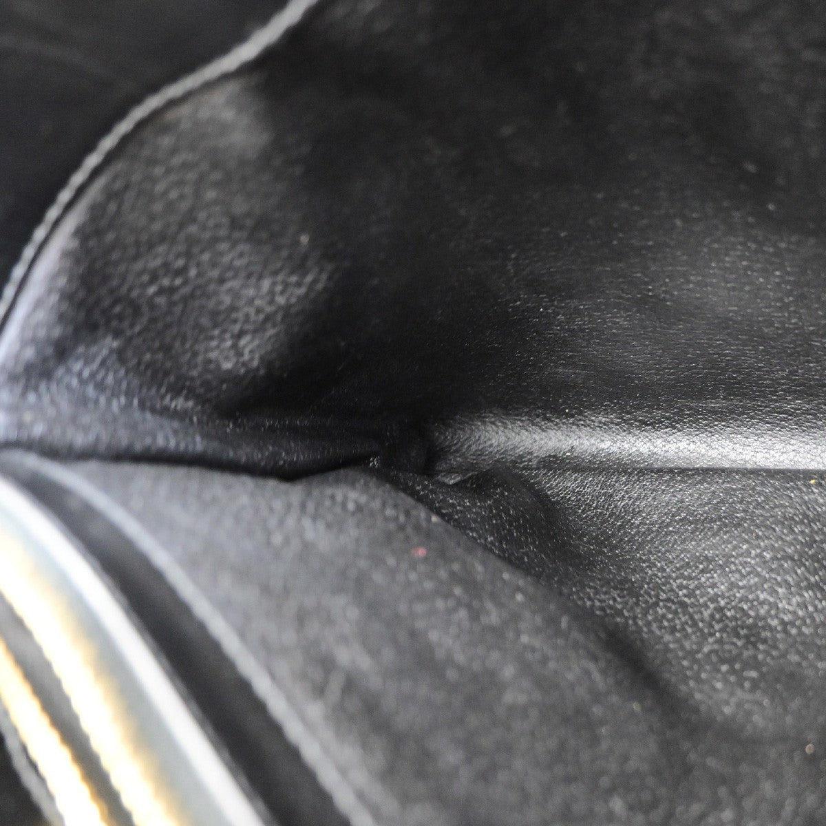 CELINE Logo Macadam Pattern Hand Bag PVC Leather Black GHW Italy 86KD118