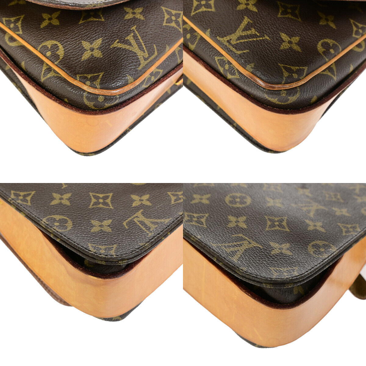 LOUIS VUITTON Cartouchiere GM Shoulder Bag Monogram Leather Brown M51252 37YF621