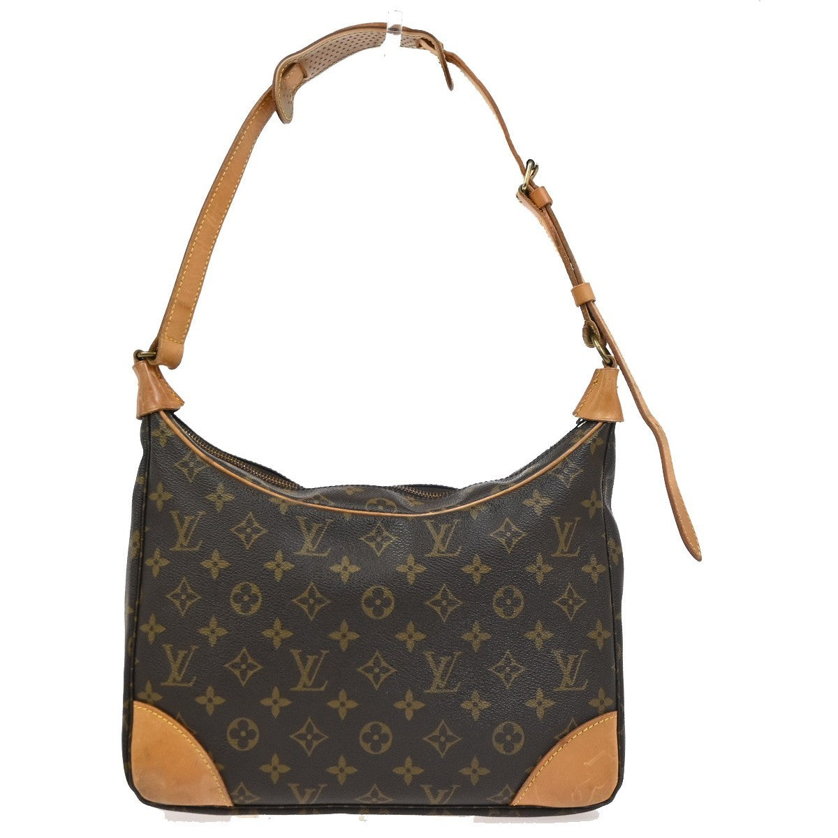 LOUIS VUITTON Boulogne 30 Shoulder Bag Monogram Leather Brown M51265 77PA056