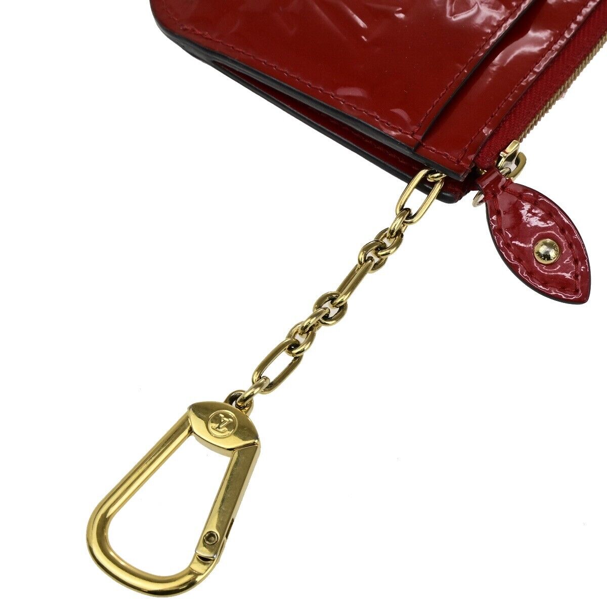 LOUIS VUITTON Pochette Cles Coin Wallet Monogram Vernis Hot Pink M90312 66EC583